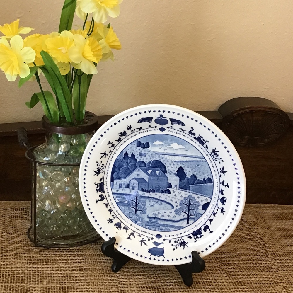 Nikki Ceramics Charles Wysocki’s Americana plate. Vintage